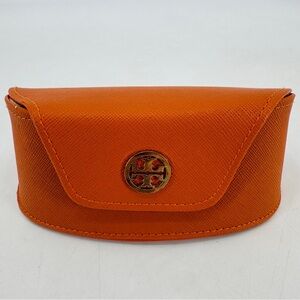 Tory Burch Quiet Luxury Logo Vegan Pebbled Leather Microsuede Sunglass Case